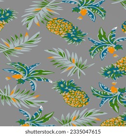 Hawaian and floral beach abstract pattern suitable for textile and printing needs