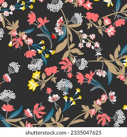 Hawaian and floral beach abstract pattern suitable for textile and printing needs