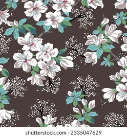 Hawaian and floral beach abstract pattern suitable for textile and printing needs