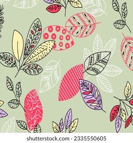 Hawaian and floral beach abstract pattern suitable for textile and printing needs
