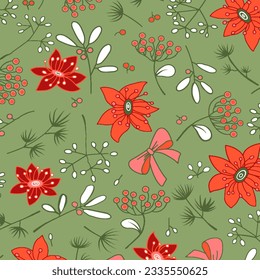 Hawaian and floral beach abstract pattern suitable for textile and printing needs