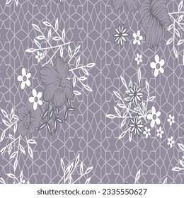 Hawaian and floral beach abstract pattern suitable for textile and printing needs