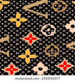 Hawaian and floral beach abstract pattern suitable for textile and printing needs
