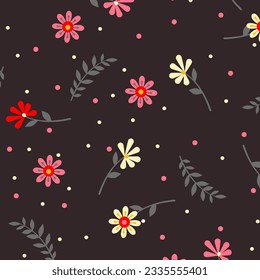 Hawaian and floral beach abstract pattern suitable for textile and printing needs