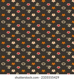 Hawaian and floral beach abstract pattern suitable for textile and printing needs