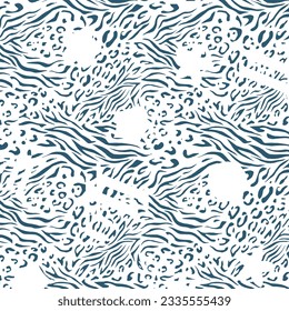 Hawaian and floral beach abstract pattern suitable for textile and printing needs