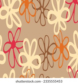 Hawaian and floral beach abstract pattern suitable for textile and printing needs