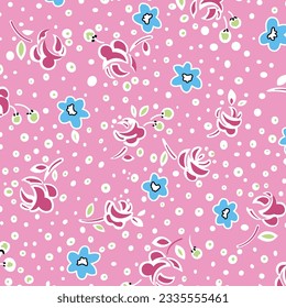 Hawaian and floral beach abstract pattern suitable for textile and printing needs