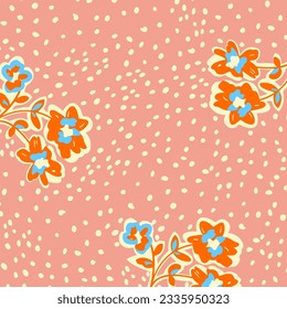 Patrón abstracto hawaiano y floral de playa adecuado para necesidades textiles e imprentas