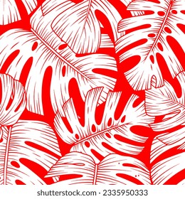 Hawaian and floral beach abstract pattern suitable for textile and printing needs