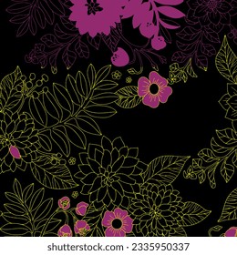 Patrón abstracto hawaiano y floral de playa adecuado para necesidades textiles e imprentas