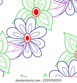 Patrón abstracto hawaiano y floral de playa adecuado para necesidades textiles e imprentas