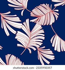 Hawaian and floral beach abstract pattern suitable for textile and printing needs
