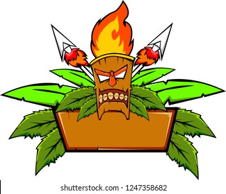 HAWAIAN MASK VECTOR