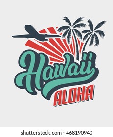 Hawaii Aloha Logo Shirt Print