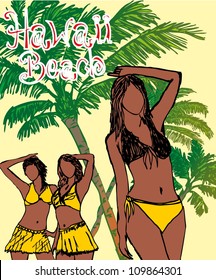 hawaii beach girls