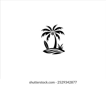 Vector de diseño de logotipo de playa de Hawái,
