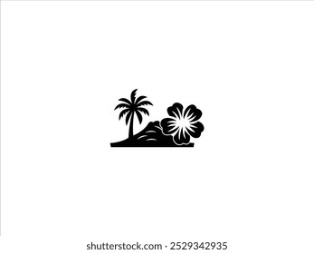 Vetor de design de logotipo de praia do Havaí,