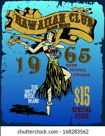 HAWAII CLUB PRINT VECTOR
