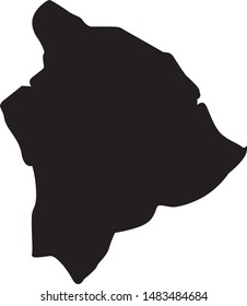 hawaii county map in state of hawaii