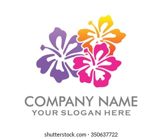 Hawaii Flower Logo Icon Vector Stock Vector (Royalty Free) 350637722 ...