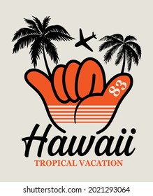 Hawaii, graphic tees vector design and other uses