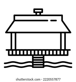 Hawaii House icon vector image. Can also be used for web apps, mobile apps and print media.