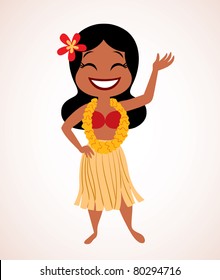 Hawaii Hula Girl