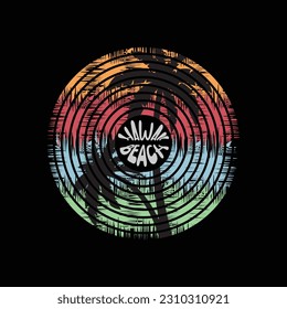 Hawaii illustration typography. perfect for t shirt design