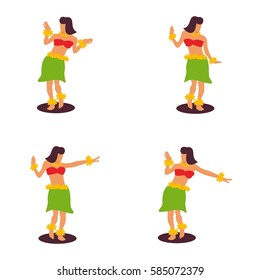 hawaii illustration vector template