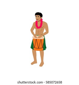 hawaii illustration vector template