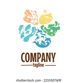 Hawaii logo, contain more information that represent hawaii tourism it self