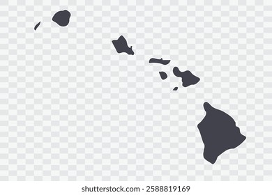 HAWAII Map Anchor Color on White Background quality files Png