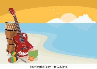Hawaii Music Post Card