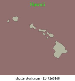 Hawaii Outline Vector