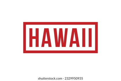 Hawaii Rubber Stamp Seal Vector