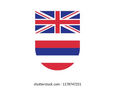 Hawaii shield national flag country symbol coat of arms
