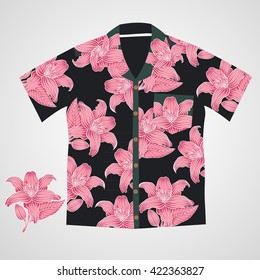 Hawaii shirt vector