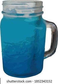 ฺBlue hawaii soda.The Blue Hawaii is a tropical cocktail made of rum, pineapple juice, Blue Curaçao, sweet and sour mix, and sometimes vodka.