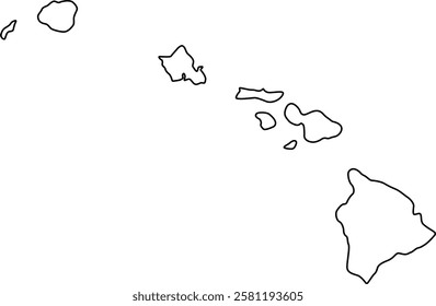 Hawaii State U.S. Outline Design