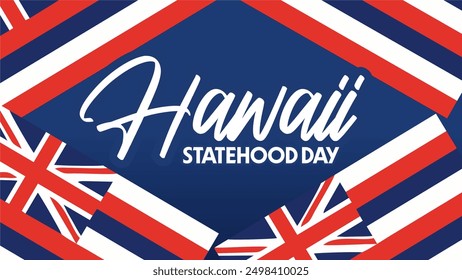 hawaii statehood day with hawaii flag