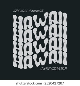 Hawaii stylish t-shirt and apparel abstract design. Vector print, typography, poster