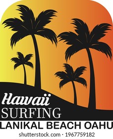 Hawaii summer graphic t-shirt design and  prints on the theme of California.