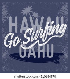 Hawaii surf print.