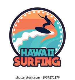 hawaii surfing, surfer on surfboard