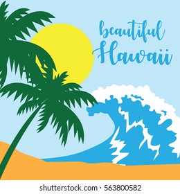 Hawaii theme poster
