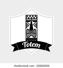 hawaii totem design, vector illustration eps10 graphic 