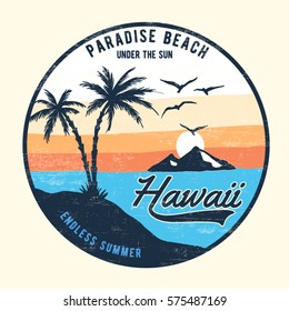 Hawaii vector illustration for t-shirt and other uses