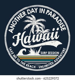 Hawaii vector illustration for t-shirt and other uses