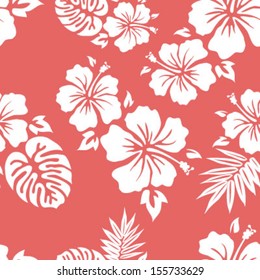 Hawaiian Aloha Shirt Seamless Background Pattern
